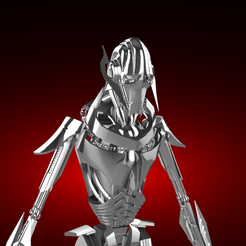 General-Grievous-render.png OBJ file General Grievous・Template to download and 3D print, Mazdowell