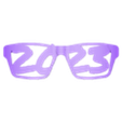 frame_2023.stl 2023 ヒンジ付きメガネ