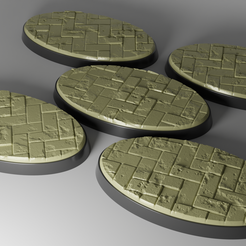 ovw.png STL file 5x 60x35mm base with bricks・3D printing design to download, Mr_Crates