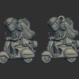 Cute-Cartoon-Couple-Riding-Scooter-3D-Model-8.jpg Casal bonito do desenho animado que monta a scooter modelo 3D