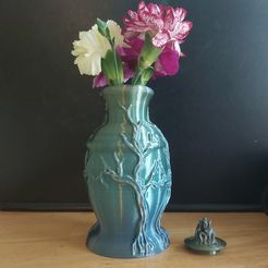 20210504_110452.jpg Free STL file Vase with tree design and lid・3D printing idea to download, iVibrant