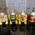 s | OLEU WSTEOL STAR WARS AEROSOL CAN R2 DROID, SPRAY PAINT, RATTLE CAN ASTROMECH R2 ROBOT UNIT, CUSTOM ACTION FIGURE 1/18, 3.75"