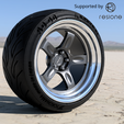 rays-volk-21c-v53.png Rays Volk Racing 21C rims with Advan yokohama tires for diecast and scale vodels