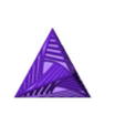 07.stl Pirámide abstracta de celosía triangular - Arte geométrico imprimible en 3D