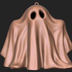 1.jpg STL file Halloween ghost keychain・3D printing template to download, Chamarart