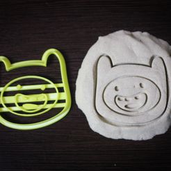 IMG_8150.jpg STL file Adventure time - Finn cookie cutter・3D printable model to download