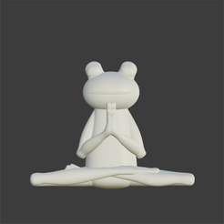 RANA-REZA.png Download STL file RANA MEDITANDO - POSE 2 DE 3 • 3D printer design, impresion3dstudio
