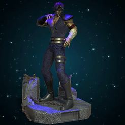 untitled.14.png 3D file Ken Shiro Fist of the North Star Hokuto No Ken・3D printing model to download, DB3DCollectible