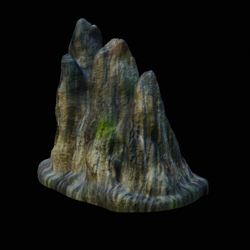 Stunning Underwater Mountain Range Aquarium Decoration image