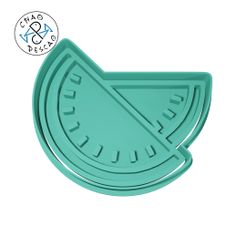 Summer01.jpg STL file Watermelon - Summer (no 1) - Cookie Cutter - Fondant - Polymer Clay・Template to download and 3D print