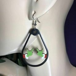 Grinch-Earrings-Middle-Finger-1.jpg Boucles d'oreilles de Noël Grinch Doigt du Milieu