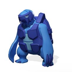00.jpg Tortuga POKÉMON Pokémon Tortuga Carracosta 3D MODELO RIGGED Carracosta DINOSAURO DINOSAUR Pokémon Pokémon Tortuga