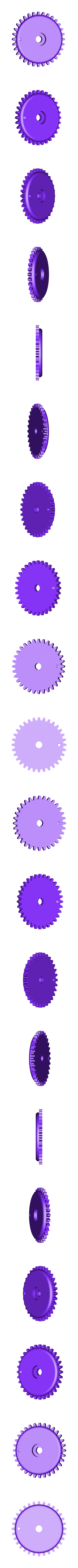 Wheel_Geared_64_teeth.stl Marblevator, Mechanisms