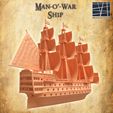 Manowar-2-re.jpg Man o War ship  28 MM Tabletop Terrain