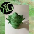 Oni_Half_Mask-1.jpg STL/ KG Customs & Creations Long Nose Wood oni mask STL / oni mask/ 3D printed /