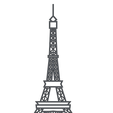1.png 2D WALLART - EIFELTURM - Paris