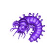 Necropede Complete_5.stl Necropede (Starfinder Monster)  / Giant Centipede / Skull / Crawler