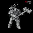 MAKERS Sergeant – Space Knights - Pistols and Melee Weapons.