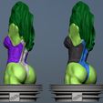 Preview22.jpg Bust She Hulk and She Hulk Fantastic Four 3D print model