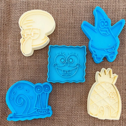 bob.png STL file SPONGE BOB BOB SPONGE BOB COOKIE CUTTER COOKIE CUTTER COOKIE CUTTER・Model to download and 3D print