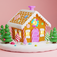 1.png CHRISTMAS GINGERBREAD HOUSE CANDY HOUSE TREES