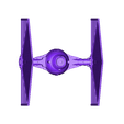 tie-back.stl Star Wars Tie Fighter with Interior 3D model