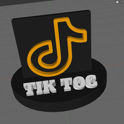 r.png STL file tictok・3D printable model to download