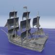 PirateGalley-3.jpg 3D file Pirate Galley 28 MM Tabletop Terrain・3D printer model to download