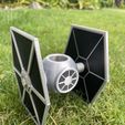 IMG_5173-conv.jpeg Archivo STL STAR WARS TIE FIGHTER JARDINERA / MACETA EASY PRINT・Modelo para descargar y imprimir en 3D