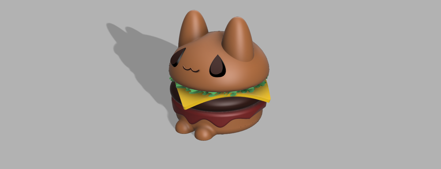 michiamburguesa v5.png STL-Datei Michiburger :3 (catburger) herunterladen • 3D-druckbares Objekt, jayceedante