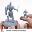 PATREON-warB.jpg Human Warrior STL 32mm and 75mm pre-supported