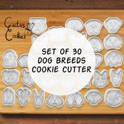 big-set2.jpg 30 dog breeds Cookie Cutter set