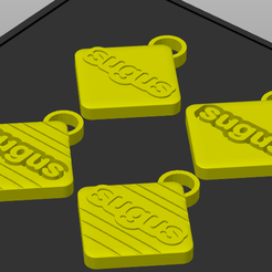Sugus-2.png Archivo STL CARAMELOS SUGUS EN LLAVERO (Licencia Comercia)・Objeto imprimible en 3D para descargar