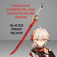 1.b.png Kazuha's Cursed Blade -- Genshin Impact -- Kagotsurube Isshin -- Sliced Print Ready