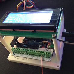 LCD_stand_1.jpg STL-Datei LCD 20x4 Ständer für Arduino UNO・3D-Druckvorlage zum Herunterladen