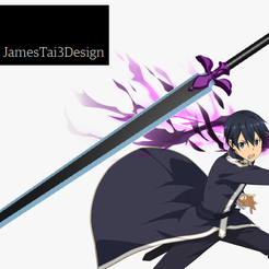 706-7061276_sword-art-online-alicization-rising-steel-kirito-hd.png 3D file Night Sky Sword・3D printer design to download