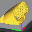 duct-up-v2.jpg Ender 3, 3 V2, 3 pro, 3 max, dual 40mm axial fan hot end duct / fang. CR-10, Micro Swiss direct drive and bowden compatible. No support needed for printing