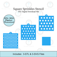 Etsy-Listing-Template-STL.png Square Sprinkles Stencil | Laser or 3D Printed, Decorating Stencils | Digital Download STL & SVG Files