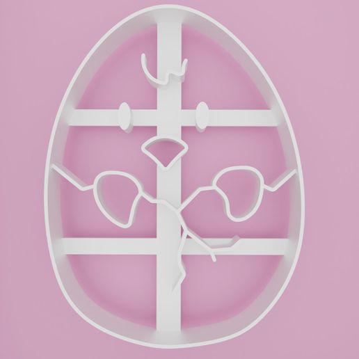 Download STL file Easter egg 8 cookie cutter • 3D print model ・ Cults