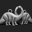 8_3DPR~1.jpg Dino Pendant Keychain - 3D STL File for 3D Printing