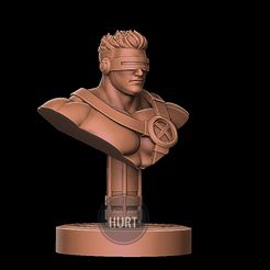 Cyclops-X-Men-Bust-3D-model-3D-printable-for-3D-Printing-1-01.jpeg Archivo STL gratis Cíclope Busto X-Men modelo 3D imprimible para la impresión 3D modelo de impresión 3D・Modelo para descargar y imprimir en 3D