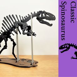 spino_classic-pic1.jpg Free STL file [3Dino Puzzle] Classic Style Spinosaurus・3D printing design to download, STAG-B