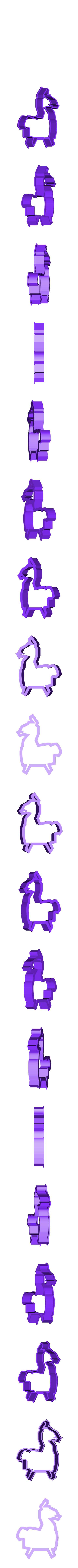 llama perfil.stl Ensemble de coupe-biscuits Fortnite