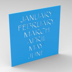 1.175.jpg Fichier STL paquet de pochoirs de calendrier・Objet imprimable en 3D à télécharger