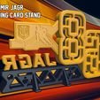 Jagr-drzak_2.jpg Jaromir Jagr Trading Card Stand - 3D printable