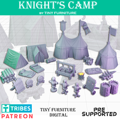 KnightsCampMMF_art2.png Archivo STL Campamento de Caballeros・Objeto imprimible en 3D para descargar