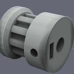 7-25-2012-10.59.43_PM_display_large.jpg Free 3D file 10t XL Pulley - with Rail・3D printing model to download