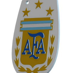 Escudo4.png Archivo STL Argentina campeon・Modelo para descargar e imprimir en 3D