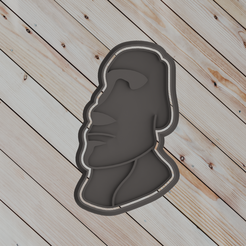 2.png STL file COOKIE CUTTER easter head・Model to download and 3D print