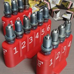 20230628_220439.jpg 3D file Spark Plug Holders・Template to download and 3D print